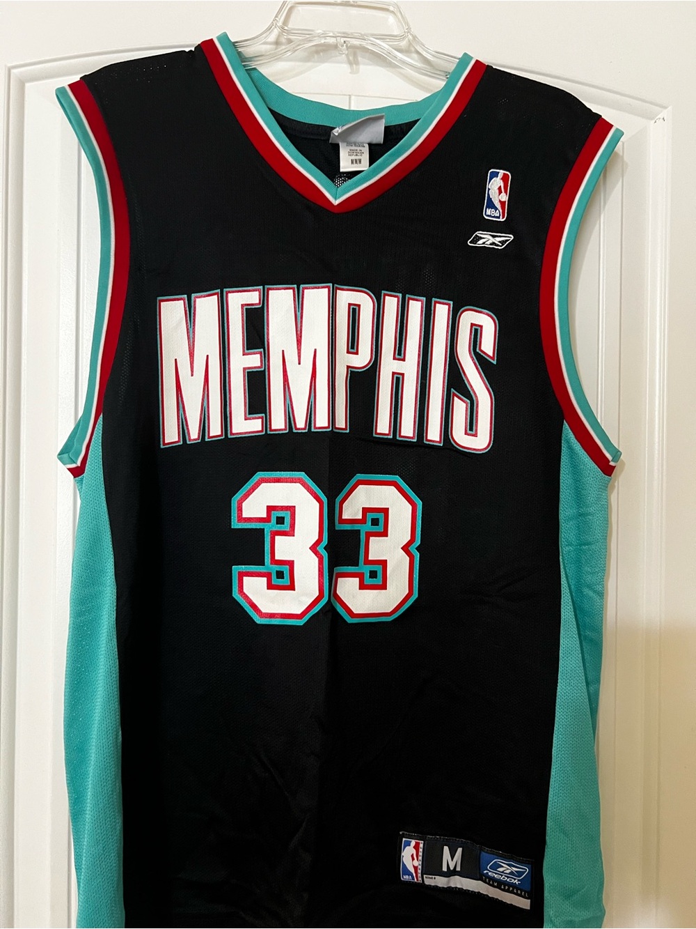 Reebok Black Teal Memphis Grizzlies 
Mike Miller #33 Basketball Jersey. 
Worn 2x